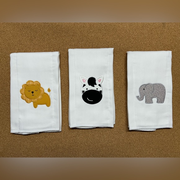 Applique burp cloths custom made to order - Picture 3 of 3
